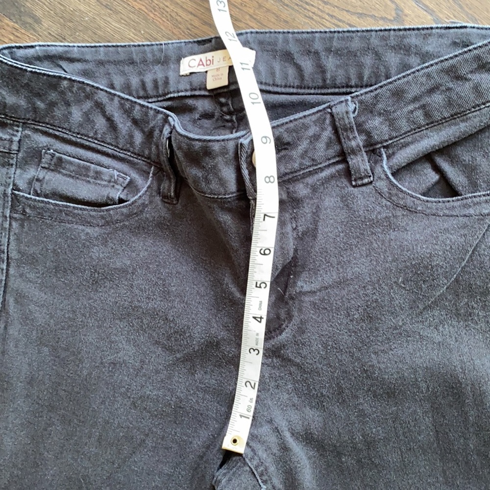 CAbi High Rise Skinny Black Jeans 8 GUC - Picture 6 of 9